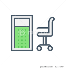 Partition Wall Icon Stock