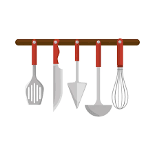 Fork And Spatula Bbq Tools Stock Vector