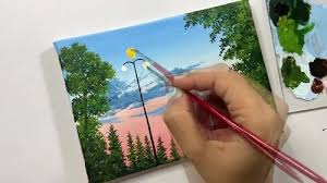 Hd Canvas Watercolor Landscape Painting