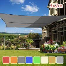 3m X 2m Sun Shade Sail Shelter Garden