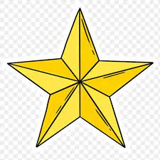 Gold Star Icon Sticker Design Element