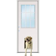 9 Lite Fiberglass Prehung Door Unit
