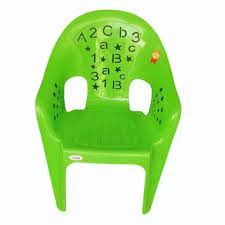 Green Plastic Chair With Armrest At Rs