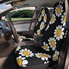 Fun Daisy Car Seat Cover Groovy Seat