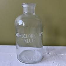 Clear Glass Apothecary Chemist Bottle