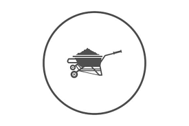 Garden Wheel Cart Dirt Icon Graphic By