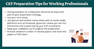 Cat 2023 Preparation Tips For Working