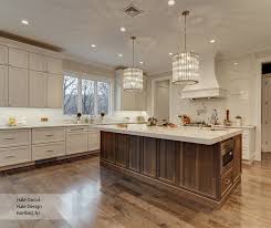 Casual White Maple And Walnut Kitchen