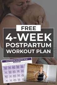 Postpartum Workout Plan Free Pdf