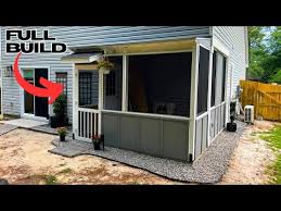 How I Built A Diy Screened In Patio