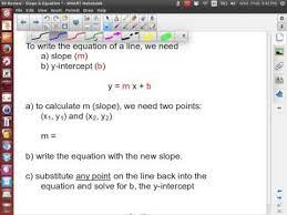 Mpm2d Review 04 Slope Equation Of