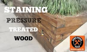 Staining Pressure Treated Wood Home