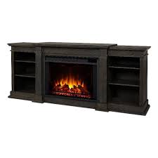 Electric Fireplace Tv Stand In Antique Gray