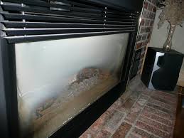 Gas Fireplace Glass Fogged Exterior