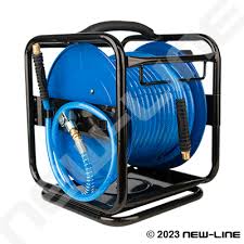 Portable Air Hose Reel With Swivel Base
