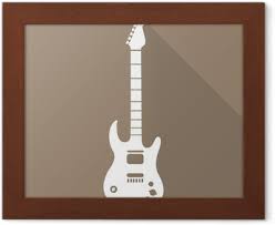 Poster Guitar Icon Background
