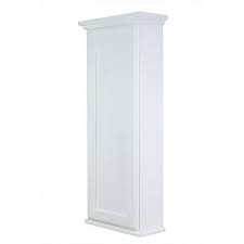 Leesburg 4 25 X 15 5 X 31 5 White Enamel Bathroom Storage Wall Cabinet