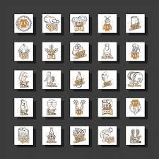 Premium Vector Set Of Icons Craft Beer