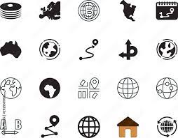 Vecteur Stock Map Vector Icon Set Such