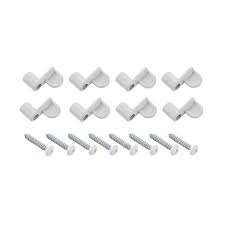 Grisham White Glass And Screen Clips 8