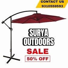 Side Pole Round Outdoor Garden Umbrella