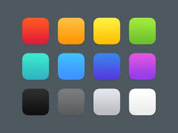 Colors Web Design Icon Icon Set