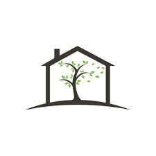 Tree House Logo Design Minimal Tree
