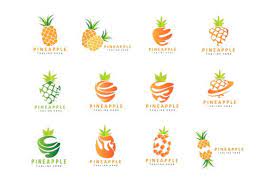 Pineapple Logo Design Fresh Fruit