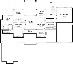 1 Story Beach Lake Style House Plan
