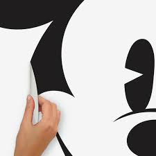 Xl Classic Mickey Head L And Stick Wall Decal Roommates