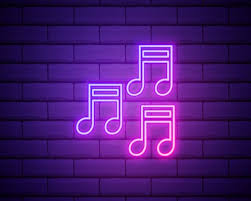 Pink Neon Icon In Brick Wall Vector Image