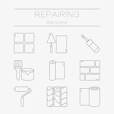Building Materials Icon Vector Images
