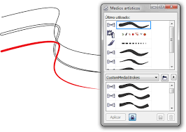 Progressive Line Width Increase In