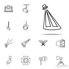 Stage Lighting Icon Spotlight Icons