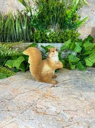Whimsical Handmade Squirrel Garden