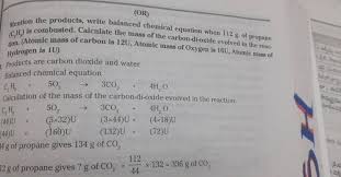 Write Balanced Chemical Equation