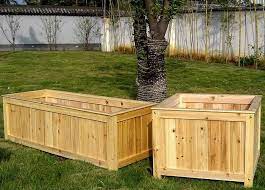 Wood Planter Container