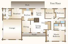 The Brewster Log Home Floor Plans Nh