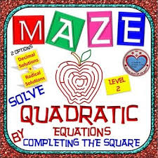 Maze Solve Quadratic Equation By