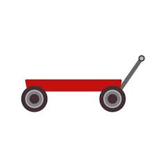 Toy Cart Vector Ilration Kid Icon