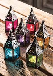 Moroccan Style Mini Glass Lantern Free