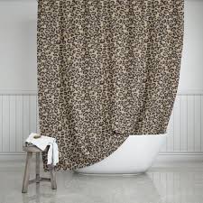Leopard Print Shower Curtain 71x74