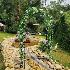 Wedding Arch Garden Arbor Curved Metal