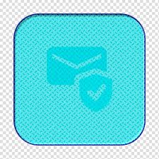 Email Icon Communications Icon Aqua