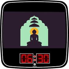 Jain God Led Backlit Digital Wall Clock