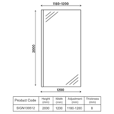 Signature Icon Wet Room Panel