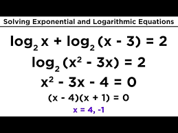 Solving Exponential And Logarithmic