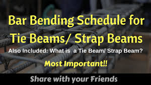 bar bending schedule for tie beams
