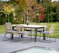 Large Modern Teak Garden Dining Table