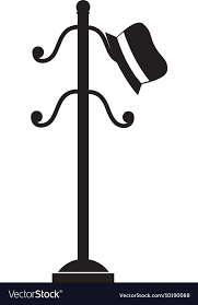 Coat Rack Hat Cloathing Icon Graphic